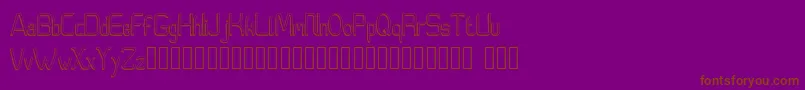 Moedyningsih Shadow Font – Brown Fonts on Purple Background