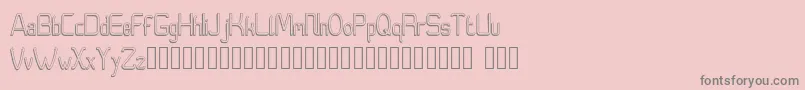 フォントMoedyningsih Shadow – ピンクの背景に灰色の文字