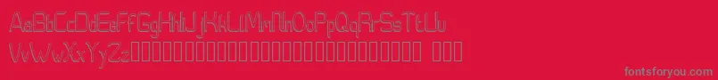 Moedyningsih Shadow Font – Gray Fonts on Red Background