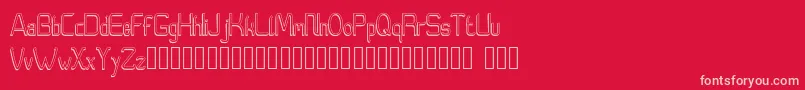 Moedyningsih Shadow Font – Pink Fonts on Red Background