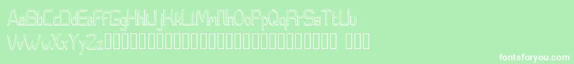 Moedyningsih Shadow Font – White Fonts on Green Background