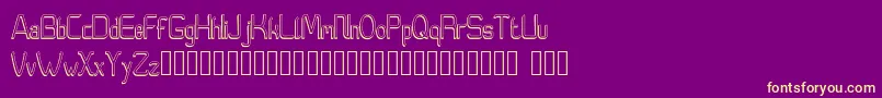 Moedyningsih Shadow Font – Yellow Fonts on Purple Background