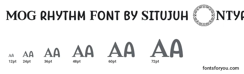 MOG rhythm Font by Situjuh 7NTypes Font Sizes