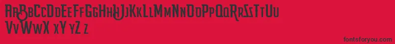 MOGE   PERSONAL USE Font – Black Fonts on Red Background