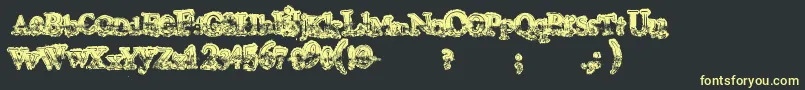 More about Mohawk Font Mohawk Font – Yellow Fonts on Black Background