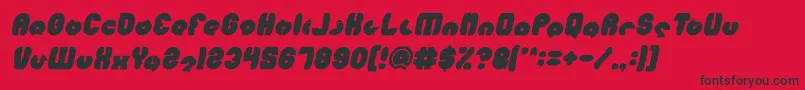 fuente MOHR Bold Italic – Fuentes Negras Sobre Fondo Rojo