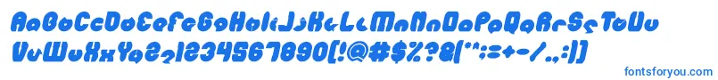 フォントMOHR Bold Italic – 青いフォント