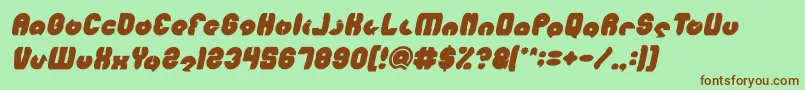 More about MOHR Bold Italic Font MOHR Bold Italic Font – Brown Fonts on Green Background