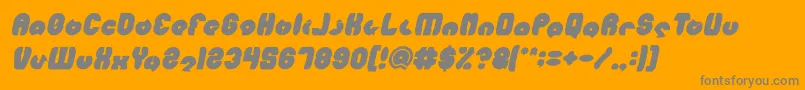 MOHR Bold Italic Font – Gray Fonts on Orange Background