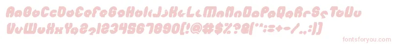 MOHR Bold Italic Font – Pink Fonts on White Background