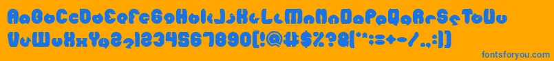 MOHR Bold-fontti – siniset fontit oranssilla taustalla