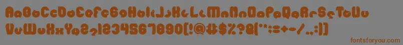 MOHR Bold Font – Brown Fonts on Gray Background