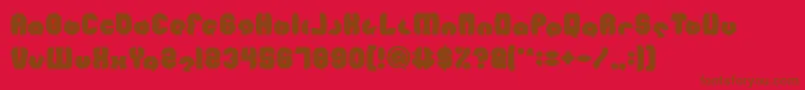 MOHR Bold Font – Brown Fonts on Red Background