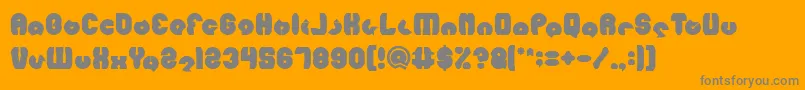 フォントMOHR Bold – オレンジの背景に灰色の文字