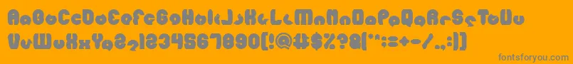 MOHR Bold Font – Gray Fonts on Orange Background