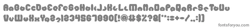 フォントMOHR Bold – 白い背景に灰色の文字