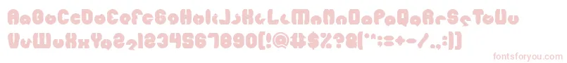 MOHR Bold-fontti – vaaleanpunaiset fontit valkoisella taustalla