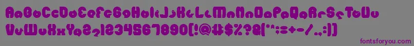 Шрифт MOHR Bold – фиолетовые шрифты на сером фоне