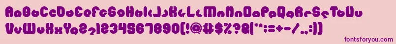 MOHR Bold Font – Purple Fonts on Pink Background