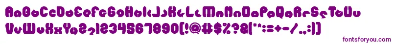 Шрифт MOHR Bold – фиолетовые шрифты на белом фоне