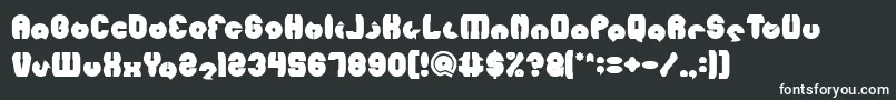 Шрифт MOHR Bold – белые шрифты на чёрном фоне