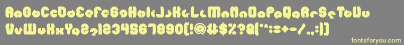 MOHR Bold-fontti – keltaiset fontit harmaalla taustalla