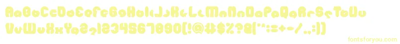 Шрифт MOHR Bold – жёлтые шрифты на белом фоне