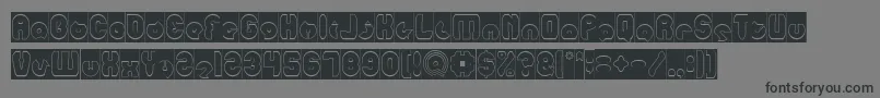 mohr Hollow Inverse Font – Black Fonts on Gray Background