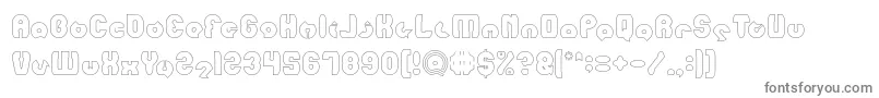 mohr Hollow Font – Gray Fonts on White Background