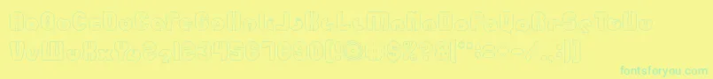 Más sobre la fuente mohr Hollow fuente mohr Hollow – Fuentes Verdes Sobre Fondo Amarillo