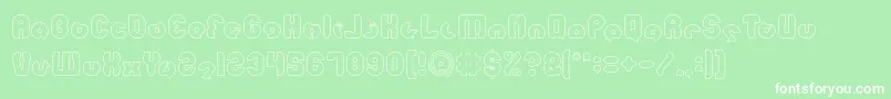 Weitere Informationen zur mohr Hollow-Schriftart mohr Hollow-Schriftart – Weiße Schriften auf grünem Hintergrund