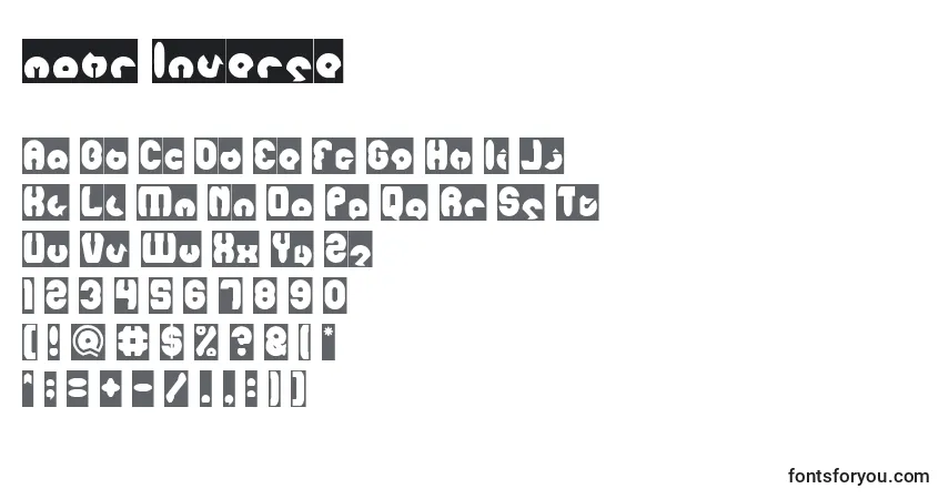 Fuente Mohr Inverse - alfabeto, números, caracteres especiales