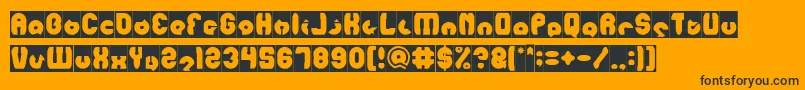 mohr Inverse Font – Black Fonts on Orange Background