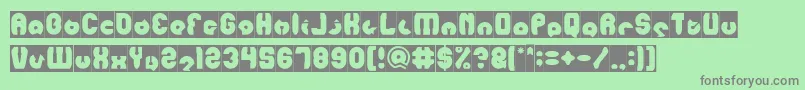 mohr Inverse Font – Gray Fonts on Green Background