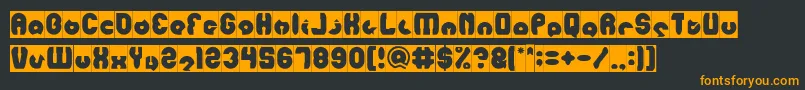 Шрифт mohr Inverse – оранжевые шрифты на чёрном фоне