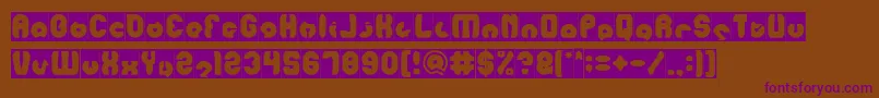 mohr Inverse Font – Purple Fonts on Brown Background