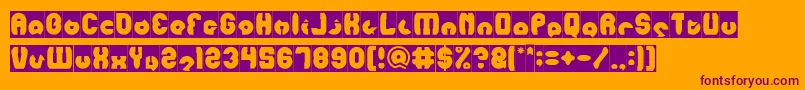 mohr Inverse Font – Purple Fonts on Orange Background