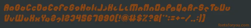 MOHR Italic Font – Brown Fonts on Black Background