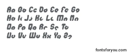 Überblick über die Schriftart MOHR Italic