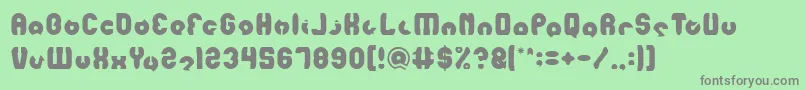 mohr Light Font – Gray Fonts on Green Background