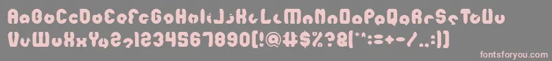 mohr Light-Schriftart – Rosa Schriften auf grauem Hintergrund