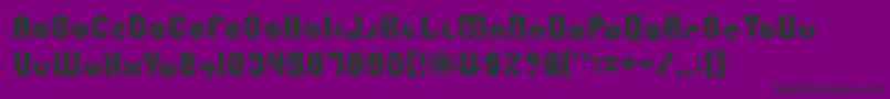 MOHR-fontti – mustat fontit violetilla taustalla