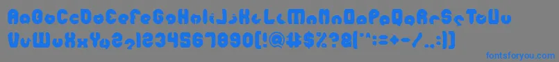 MOHR Font – Blue Fonts on Gray Background