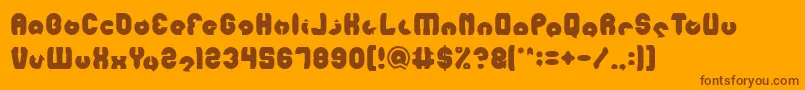 MOHR Font – Brown Fonts on Orange Background