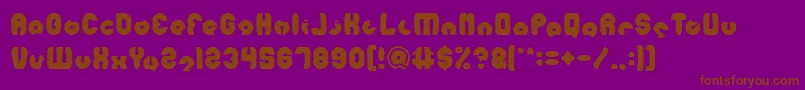 MOHR Font – Brown Fonts on Purple Background