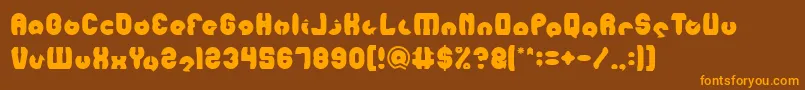 MOHR Font – Orange Fonts on Brown Background