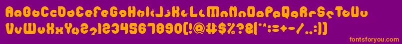 MOHR Font – Orange Fonts on Purple Background