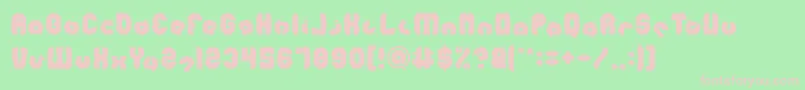 MOHR Font – Pink Fonts on Green Background