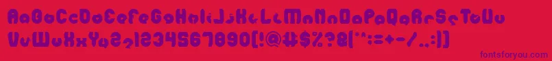 MOHR Font – Purple Fonts on Red Background