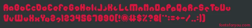 MOHR Font – Red Fonts on Black Background